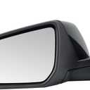 Driver Side Mirror Compatible with 2018-2024 Chevy Equinox GMC Terrain with Heated Blind Spot Detection Turn Signal Power Glass Manual Folding Left Mirrors Black (8 Pins)