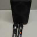 Karaoke Machine, Portable Bluetooth Speaker with 2 Wireless Karaoke Microphones, Karaoke Machine for Adults Kids with PA System,Stage Monitors Support TWS/TF/USB/AUX for Home Party Stage (Black)