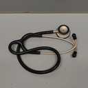 ADC 619CHM Adscope Lite Model 619 Ultra Lightweight Clinician Stethoscope with Tunable AFD Technology, Champagne Finish with Black Tubing