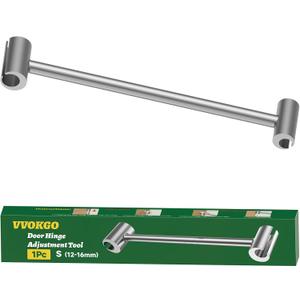 VVOKGO Door Hinge Adjustment Tool, Hinges Gap Adjusting Wrench, Knuckle Bender for Flag Hinges, Heavy Duty Door Hinge Repair Tool for Residential, Fire, Security, Clean-room Doors S (12-16mm)