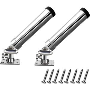 Cost-Effective Fishing Rod Holder Set, Pack of 2 Fishing Rod Holder for Boat, 316 Stainless Steel Adjustable Fishing Pole Holder, Marine Deck Mount Trolling Rod Holder for Boat Ship Yacht