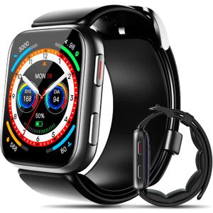 Smart Watch, 1.95" Blood Pressure Smart Watch with Air Pump Band, M7000 Blood Pressure Monitor with Sleep Heart Rate Monitor, Pedometer, Blood Pressure Watch Supports Data Sharing, Reminder Monitoring