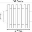 BECEN 6db 10W SMA Attenuator Male to Female 10 Watt Attenuator DC-3.0ghz 50ohm (6dB)