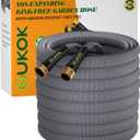 Garden Hose 75 FT, Non-Expanding Water Hose, Ultra-Light & Flexible, Burst-Resistant, Kink-Free, High-Pressure Garden Hose All-Weather Use for Lawns, Gardens, and Outdoor Cleaning (Gray)