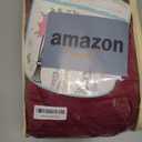 Burgundy Backdrop Curtains 6 Panels - Wrinkle-Free Polyester Photography Drapes for Baby Shower & Birthday Party - 24 X 10FT