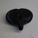 Oversized Bike Seat for Men & Women Comfort, Extra Wide Bicycle Seat Cushion, Comfortable Soft Padded, Large Replacement Saddle for Peloton, Stationary Exercise Bike, Cruiser, City Bike, Ebike (Blue)