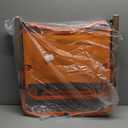 Vibrant and Cheerful Orange Folding Outdoor Chair, Compact Lightweight Portable Design with Wood Armrests & Metal Frame for Backyar, Camping, Beach, Hiking, Picnics