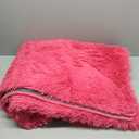 Fluffy Rug Washable 4x6 Feet, Hot Pink Fuzzy Rugs for Bedroom Girls, Flame Retardant Plush Shaggy Rug Home Decor