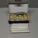 RONXS Window Candles, Flameless Taper Candles with Timer, Christmas Home Wedding Decor Battery Operated Flickering LED Candles with Remote Controls, Glod Candle Holders (6pcs Gold)