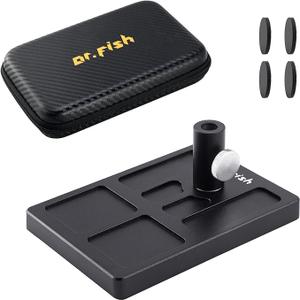 Dr.Fish Fly Tying Pedestal Base for Clamp Fly Tying Vise Tools Material Organizer Holder One Size Fits Most Travel Portable