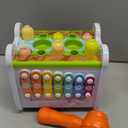 6-in-1 Montessori Toys for 3 Year Old, Hammering Pounding Toy with Xylophone, Number Maze, Spinning Gear, Shape Sorting, Spinning Fun, Birthday Gifts for Boys Girls 2+ Year Old