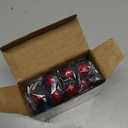 Nilight 3/4Inch Round Marker Light 10PCS Red LED Clearance 2 Connectors Side Indicator Bullet Lights IP68 Waterproof for Trailer Truck Camper Van Boat Bus