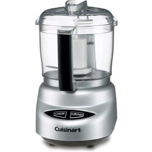 Cuisinart Mini-Prep Plus Food Processor, 24-Ounce Mini Food Processor to Chop Herbs, Vegetables, and Hard Cheese, 24-Ounce Work Bowl, Reversible Stainless Steel Blade, DLC-2ABC, Brushed Chrome