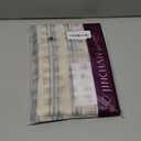 jinchan Striped Linen Kitchen Curtains 36 Inch Cafe Tier Curtains Balanced Stripe Farmhouse Small Drapes for Bathroom Laundry Over Sink Half Window Light Filtering 2 Panels Blue on Linen