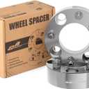 GAsupply ATV Wheel Spacers 4x110, Compatible with CFMoto, Segway, Yamaha, 1.5" 38mm Wheel Spacer Adapters 74mm Hub Bore with 121.25 Studs, 2 Pack (Silver)