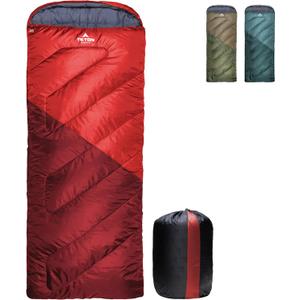 Teton Celsius Regular, 25F, 20F, 0F Degree Sleeping Bags, All Weather Bag for Adults and Kids, Camping Made Easy and Warm, Travel Sack Included (Ruby)