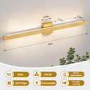 Modern Bathroom Light Fixtures 39 Inch Gold Bathroom Vanity Light with Up & Down Lighting 30W Dimmable 5CCT LED Vanity Lighting Fixture Bar for Bathroom Restroom