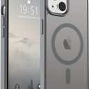 SUPFINE Magnetic for iPhone 14 Case & iPhone 13 Case (Compatible with MagSafe)(Military Grade Drop Protection) Slim Translucent Matte Shockproof Phone Cover,Gray