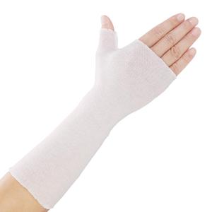 Hand Socks for Splint (Pack of 10) Wrist and Thumb Spica Wrap Liner,Arm Cast Cover Cotton Stockinette Sleeve for Under Brace for Women Men(Medium,3.23x12 inch) (White)