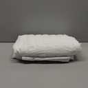 AveLom Seersucker King Comforter Set (104x90 inches), 3 Pieces - 100% Soft Washed Microfiber Lightweight Comforter with 2 Pillowcases, All Season Down Alternative Comforter Set for Bedding, White