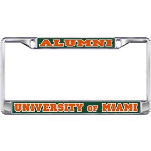 Miami Plate_Frame (DOMED MIAMI ALUMNI PLATE FRAME (23575))