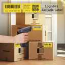 PARLAIM 2.25x1.25 Thermal Labels,1000 Labels Rectangular Direct Thermal Stickers Labels Roll Compatible Thermal Printer, Mailing Labels, Shipping Labels Self-Adhesive Direct Thermal Labels (Yellow)