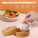 Dumpling Stress Balls for Adults, Dumpling Squishies Toys for Kids, Sensory Toys, Squeeze Dough Ball Stress Relief Toy, Squishy Fidget Toys, Stretchy Stress Ball Squish Toys for ADHD