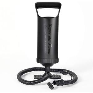 Hand Pump - Double Quick Air Pump for Inflatable, Hand Held Air Pump Rapid Inflation Portable Manual Air Pump with 3 Nozzle for Outdoor, Swimming Ring, Mattress, Pool Floats, Inflatable Toys