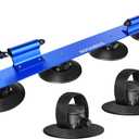 ROCKBROS Suction Cup Roof Bike Rack for Car Roof Sucker Bicycle Carrier Quick Release Aluminium Alloy Roof Rack for 1 2 3 Bikes (Max 2-Bikes Blue)