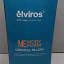 Elviros CPAP Pillow for Sleeping, Ergonomic Adjustable Height Neck Support Memory Foam Bed Pillow for CPAP Users with Sleep Apnea, Suitable for Side and Back Sleepers (23.6"L*16.14"W*4.92/5.1"H, Dark Grey)