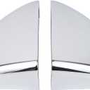Driver and Passenger Side Top Half Towing Mirror Cap Cover Chrome for Ford F150 2018-2025, F150 Lightning 2022-24, F250 F350 2017-2024, F450 F550 Super Duty 2017-19