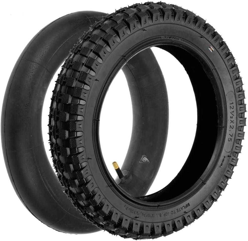 HIAORS 12.5x2.75 (12-1/2x2.75) Tire & Inner Tube Set for Razor MX350 MX400 Dirt Rocket, X-Treme X-560 EZIP 750 500 Mini Pocket Bikes Gas Scooters Electric Dirt Bike