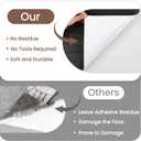 Peel and Stick Floor Tile-Wood Vinyl Flooring Roll Waterproof for Kitchen and Bathroom-15.8" x 118.1" Self Adhesive Laminate Flooring Stickers Cover 12.9 sq.ft (Gray)