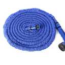 Other 75 ft. Expandable Hose - Blue, Silicone, 5 Bar Pressure, 3x Fold, No Twist, Compact, DIN Connector, Multi-Purpose, Includes Hose & Nozzle