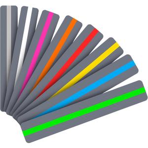 Guided Reading Strips/Colored Overlay/Highlight Strips/Highlighter/Bookmark/Assorted Colors Help with Dyslexia for Children and Teacher Supply Assistant (96 Pack)