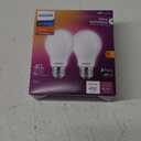 Philips Ultra Definition Warm Glow 40w Equivalent Soft White A19 Medium Led Light Bulb (2-pack)