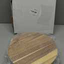 Juvale Round Acacia Wood Cake Stand for Wedding - Wooden Cake Stand for Appetizers and Desserts (12.75 Inches)