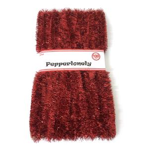 PEPPERLONELY 100 FT Commercial Length Christmas Garland Classic Christmas Decorations, Red