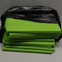 Artsdi 13x13 storage cube bins (Set of 10) Foldable Fabric storage cubes with 10 Labels Window Cards & a Pen,13 inch cube storage bins,Closet Organizers for Shelves,Cubby Organizer Boxes, Lime Green