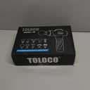 TOLOCO Massage Gun Deep Tissue, Percussion Massage Gun with 10 Replacement Heads, Super Quiet Portable Electric Massager for Athletes, Relax, Black