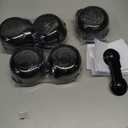 GRENFU Stove Knob Covers for Child Safety (5 + 1 Pack) Gas Stove Knob Covers with Strong Adhesive Double-Sided Tape Oven Knob Covers for Child Safety Prevent Kids & Pets from Turning on Stoves Black