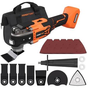 Brushless Oscillating Tool Compatible for DEWALT Battery,6 Variable Speed Cordless Oscillating Multi-Tool with LED Light, Carrying Case for Cutting, Scraping, Sanding, Tool Only without Battery