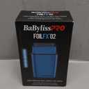 BaBylissPRO METALFX Double Foil Shaver, Handheld Electric Razor for Travel, Portable Cordless Close Face Shaver for Head, Beard, & Neck (Blue)