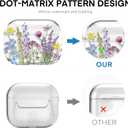 Maxjoy for AirPods Pro 3rd Generation Case, Clear AirPods Pro 3 Case for Women Girly Cute Soft AirPod Pro 3 Cover with Keychain Strap for AirPod Pro 3rd Gen Cover 2025, Colorful Flower