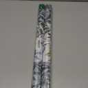 Non-Adhesive Stained Glass Window Film Decorative, Static Cling Privacy Window Film (Leaf Rainbow,17.5 X 78.7 inch)