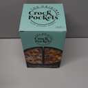 CrockPockets Blue & Red Reusable Silicone Slow Cooker Dividers  6Qt Divider Set (2-Pack), Non-Stick, Leak-Resistant, BPA-Free, Dishwasher Safe + Free Digital Cookbook!