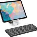 OMOTON Bluetooth Keyboard Compatible with iPad A16 11th 10th Generation, iPad 10.2 (9th/8th/7th), iPad Pro 13/12.9/11 inch, iPad Air/Mini and More iOS Devices, Graphite Black & Gray