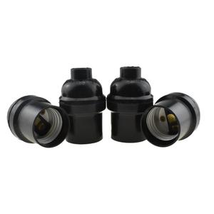 HAHIYO E26 Lamp Socket Screw in Mount Light Socket Bulb Holder Fixture Easy Wire Tighten Down Not Loose Twist PBT+ Plastic Maximum for Decor Table Electrical Circuit 4 Pieces