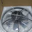 VOLISUN Low Profile Ceiling Fans with Lights and Remote, 23.6in Flush Mount Ceiling Fans with Light, 3000K-6500K Dimmable Fandelier LED Fan Light, Black Bladeless Ceiling Fans with Lights for Bedroom