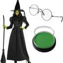 Morph Witch Costume Women With Makeup, Womens Witch Costumes For Adults, Costumes For Women, Womens Halloween Costume (Large)